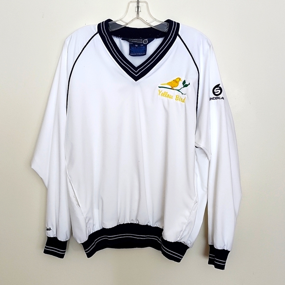Sunderland of Scotland Yellow Bird Mens Long Sleeve Pullover Medium Golf  Wear